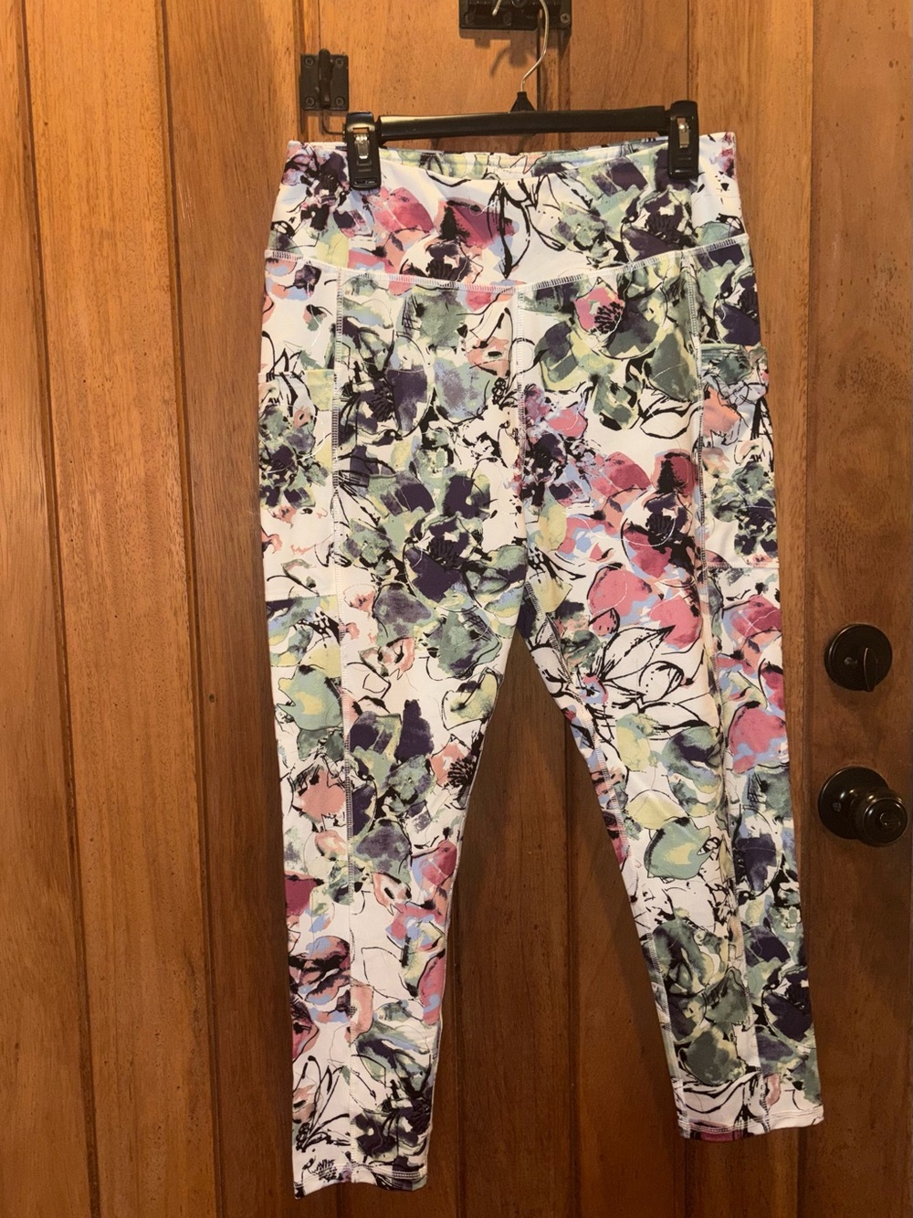 Floral Print Active Yoga Pants or Leggings - Multicolor